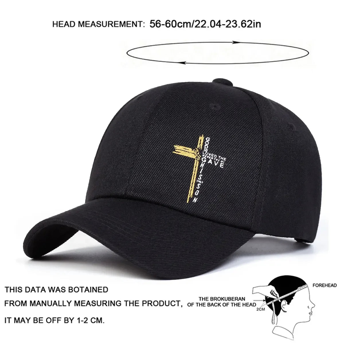 Unisex Letter Cross Printing Baseball Caps