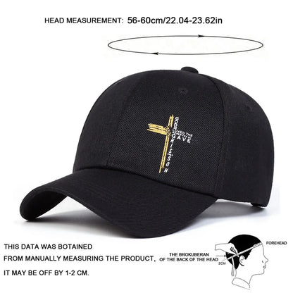 Unisex Letter Cross Printing Baseball Caps