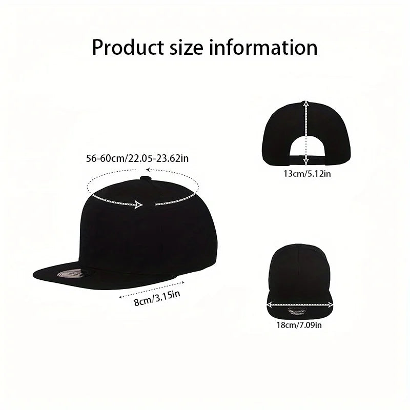 Scared Cat Graphic Streetwear Flat Brim Snapback Cap