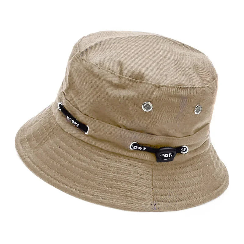 Stringed Sun Protection Bucket Hat