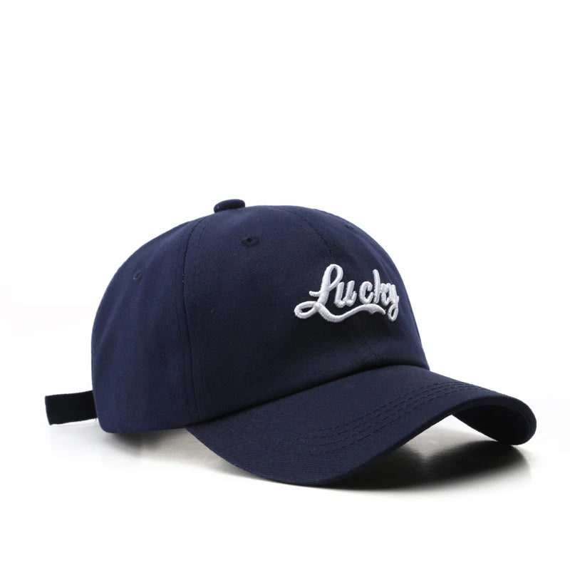Lucky Embroidery Casual Baseball Cap