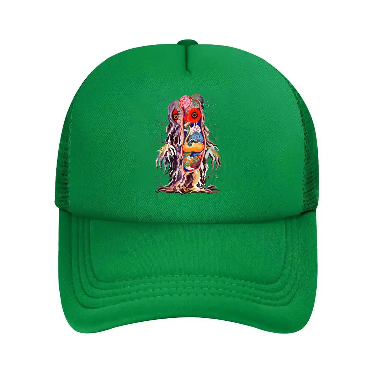 “Monster Anatomy Horror Art Design” Mesh Baseball Cap