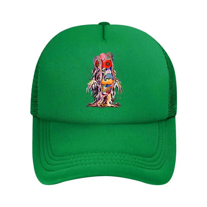 “Monster Anatomy Horror Art Design” Mesh Baseball Cap