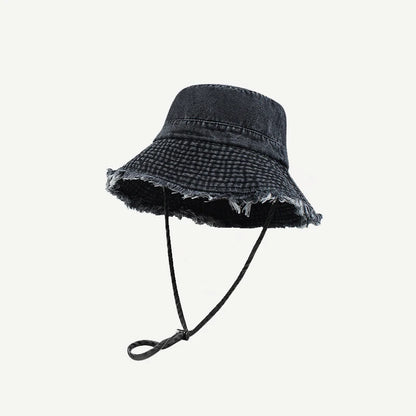 Leopard Print Wide Brim Unisex Sun Bucket Hat