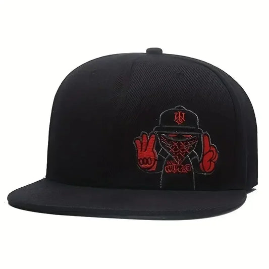 Unisex Embroidered Ninja Letter Hip-hop Baseball Cap