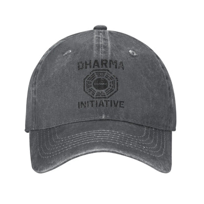 Dharma Initiative Lost Washed Streetwear Adjustable Baseball Cap