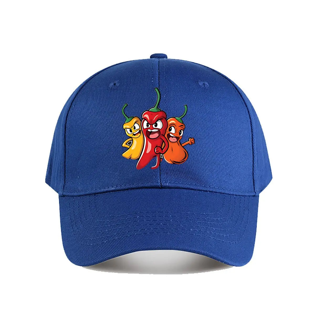 Colorful Cartoon Chili Vinyl Snapback Baseball Cap