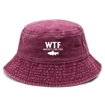 Customize Cotton Washed Vintage Angler Streetwear Bucket Hat