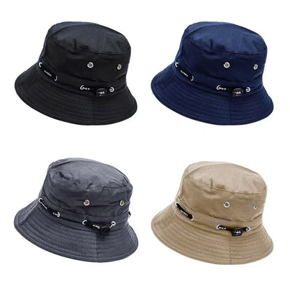 Stringed Sun Protection Bucket Hat
