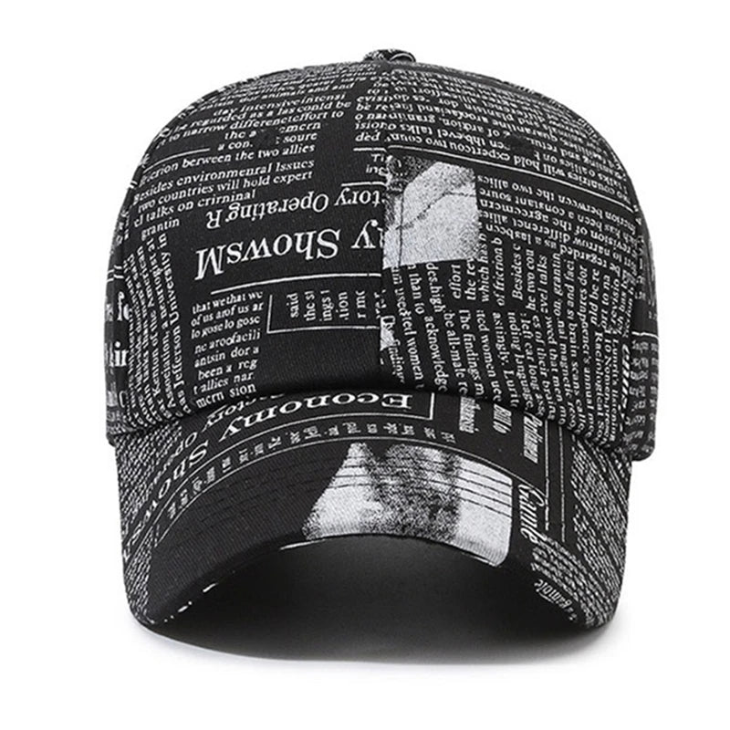 Graffiti Newspaper Baseball Cap