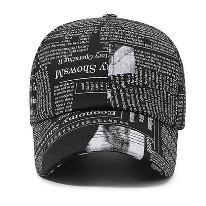 Graffiti Newspaper Baseball Cap