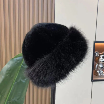 Fluffy Fur Winter Bucket Hat