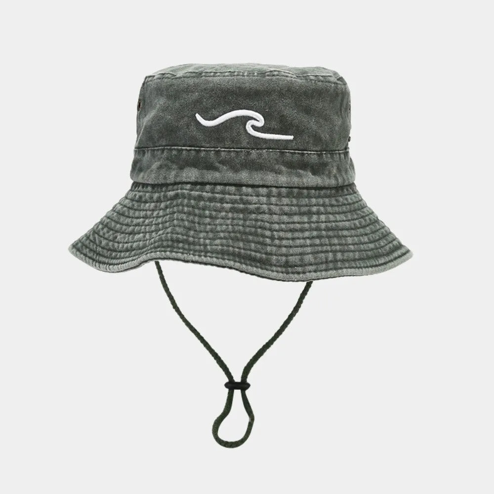 Breathable Cotton Embroidered Sunshade Bucket Hat
