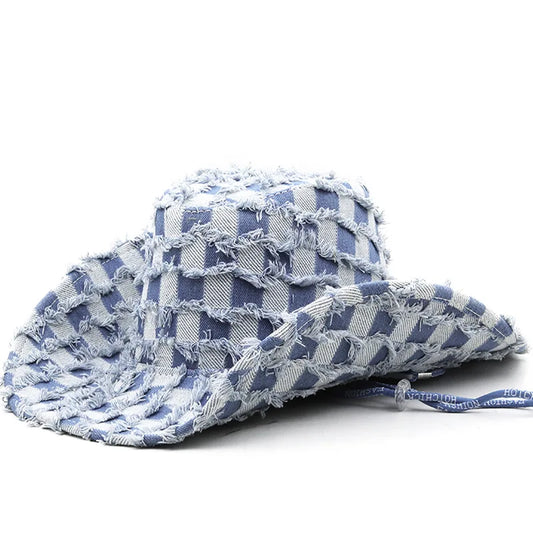 Unisex Vintage Denim Cowboy Hat