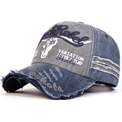 Unisex Vintage Embroidered Letter Baseball Cap