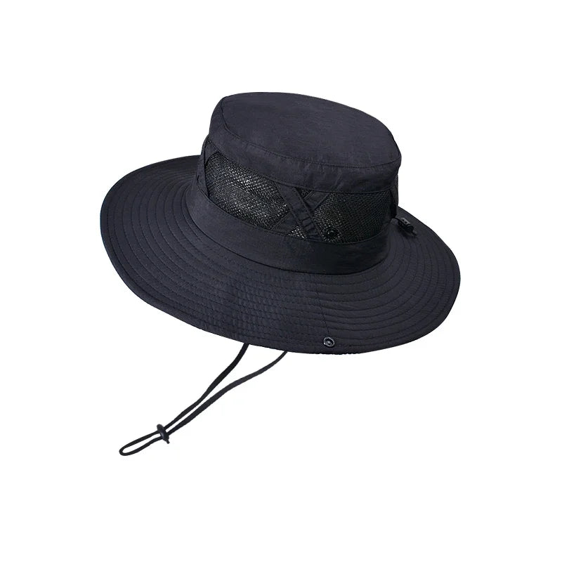 Men's Xinbaoguan Nylon Wide Brim Breathable Fishing Hat