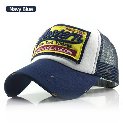Streetwear Letter Embroidery Mesh Hip Hop Baseball Cap