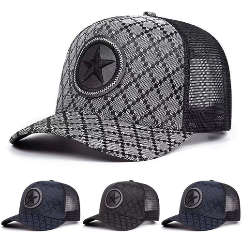 Five Point Star Mesh Hip Hop Baseball Cap