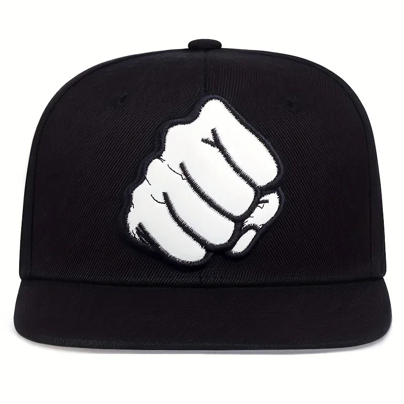 Fist Leather Label Hip Hop Snapback Cap