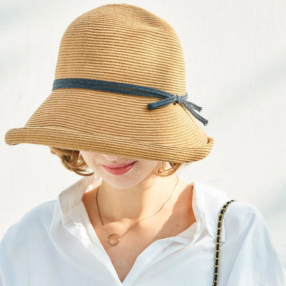 French Straw Bonnet Bucket Hat
