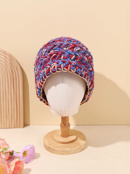 Vintage Pink Handmade Crochet Winter Bucket Hat
