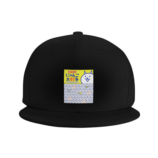 Battle Cats Cartoon Graphic Casual Snapback Cap