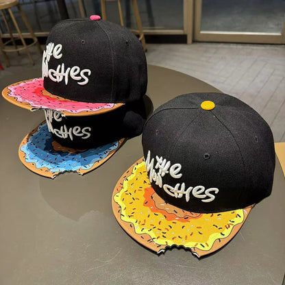 Unisex Munchies Donut Embroidered Baseball Cap