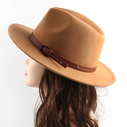British Flat Brim Wool Bucket Hat