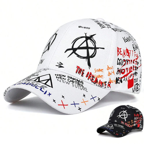 Unisex Colorful Eye Graffiti Adjustable Baseball Cap