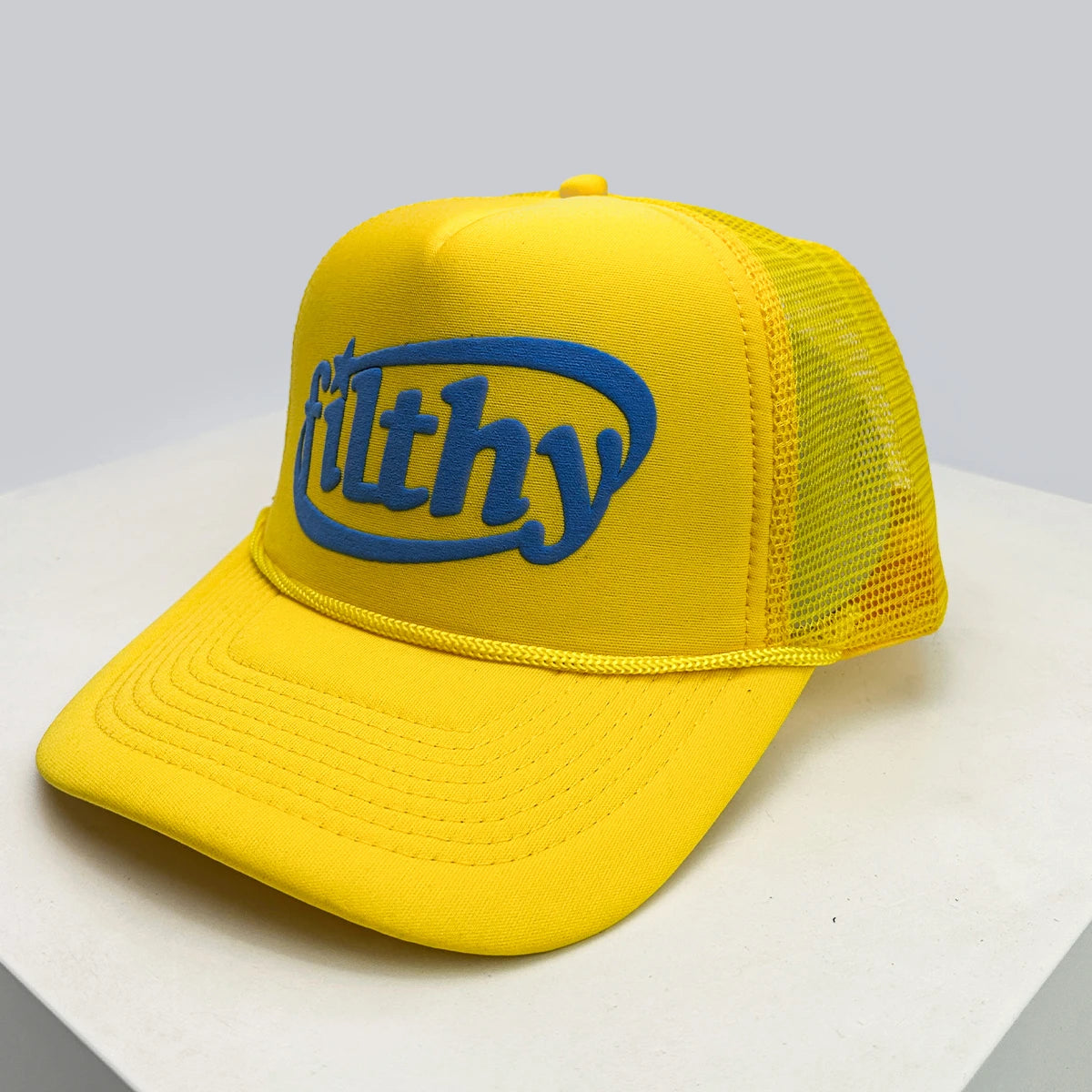 Unisex Color Block Filthy Letters Baseball Cap