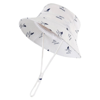 Shark Printed Infant Toddler Sun Bucket Hat
