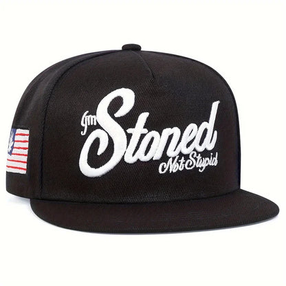 Unisex Stoned Letter Embroidery Hip-hop Hats