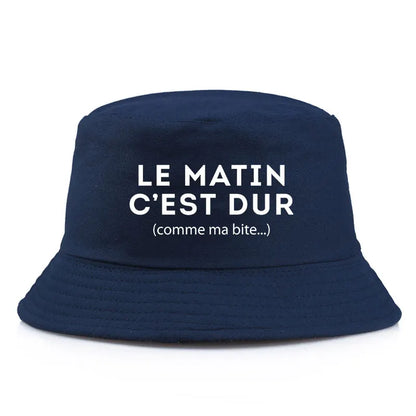 Reversible Funny Streetwear Bob Le Matin Bucket Hat