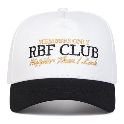 Unisex RBF CLUB Letter Embroidery Baseball Caps