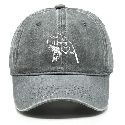 Fishing Skulls Washed Cotton Snapback Caps