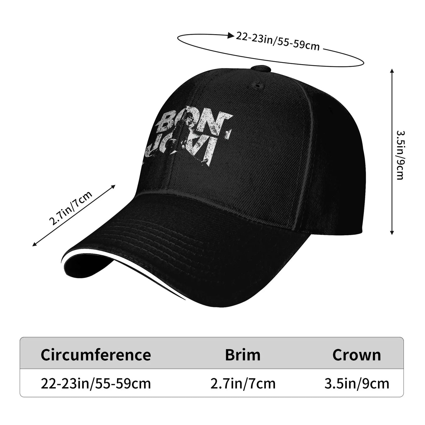 Bon Jovi Rock Sun Trucker Baseball Cap