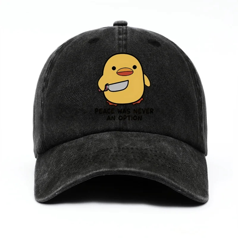 Yellow Duck Letter Baseball Cap