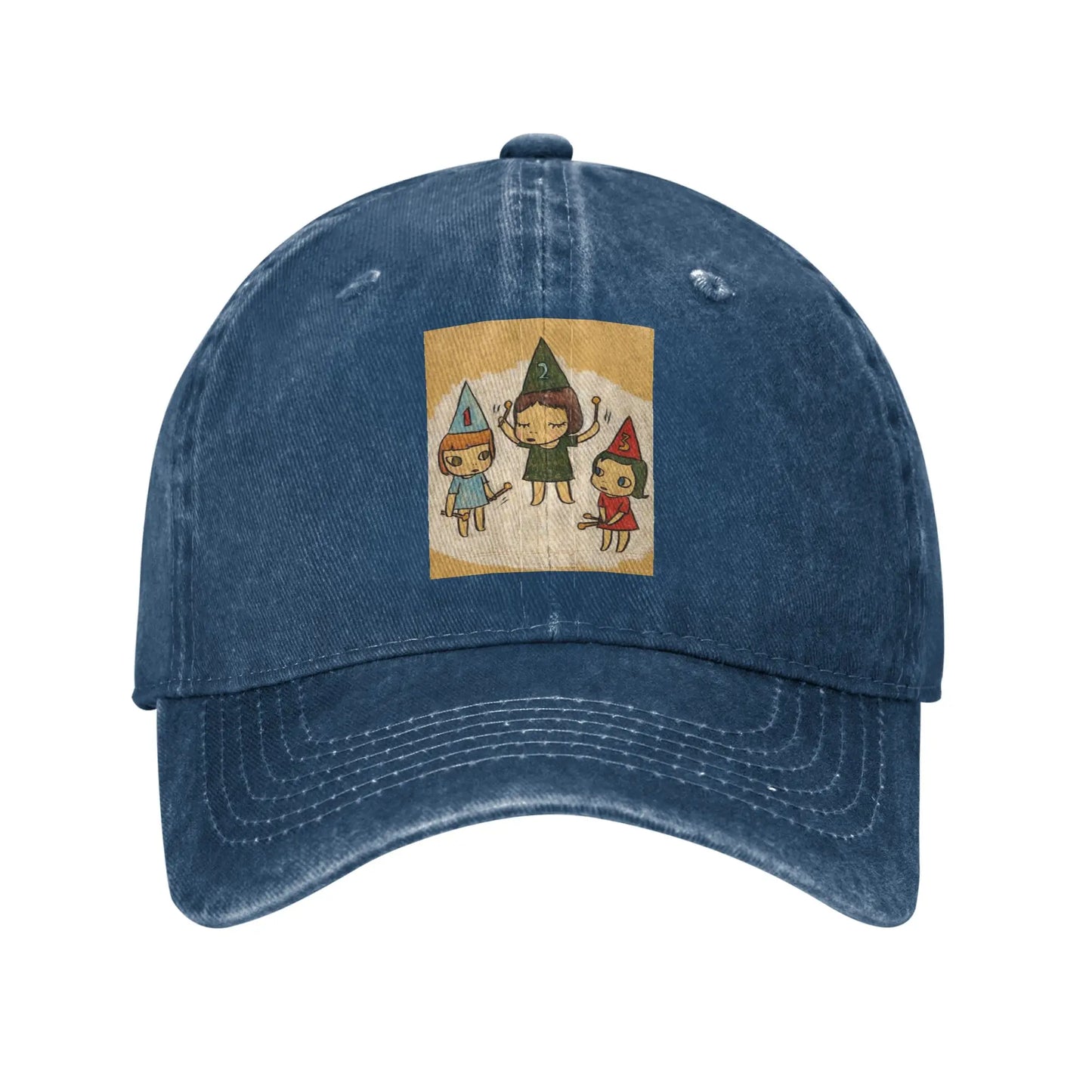 Yoshitomo Nara Funny Denim Baseball Cap
