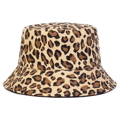 Unisex Leopard Print Personality Bucket Hats