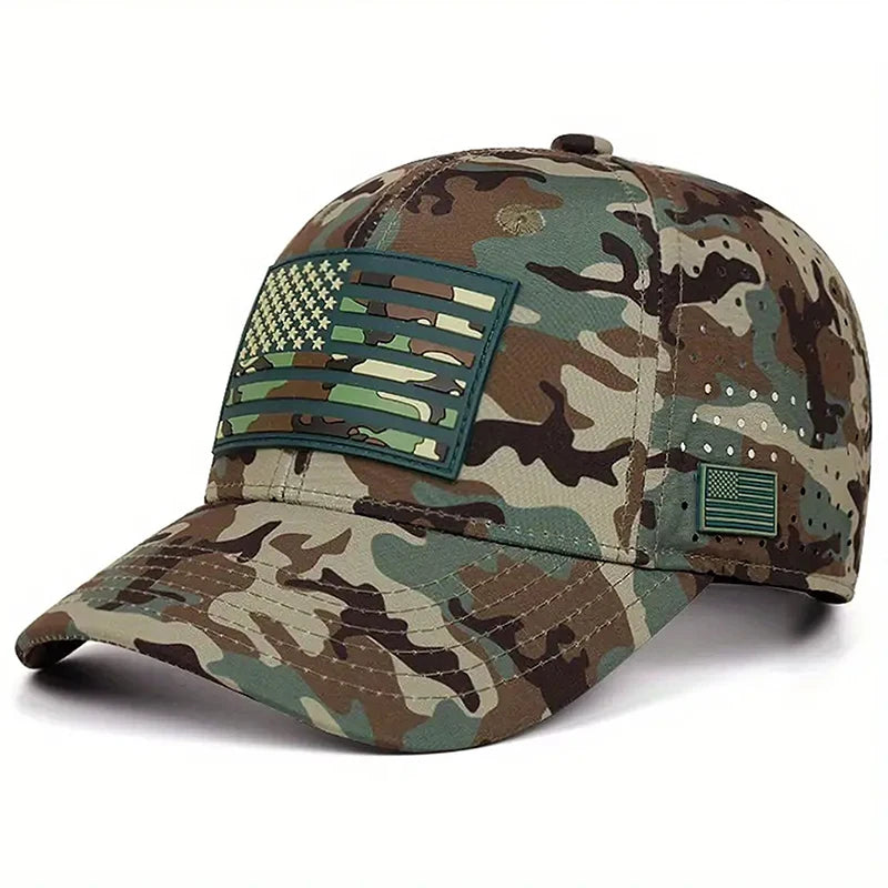 American Flag Skateboarding Baseball Hat