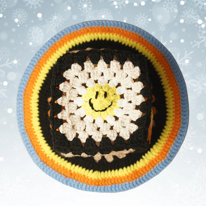 Handmade Smile Crochet Boho Winter Bucket Hat