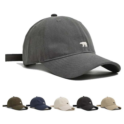 Polar Bear Embroidered Adjustable Breathable Baseball Hat