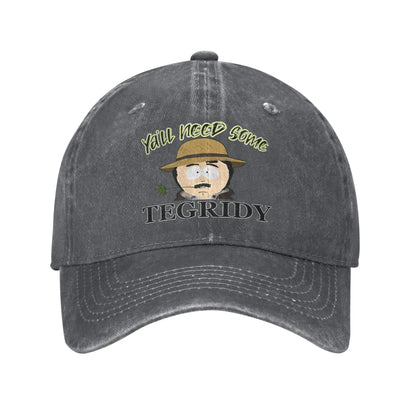 Retro Tegridy Farms Funny Distressed Baseball Cap