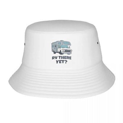 RV There Yet Camping Pun Retro Bucket Hat
