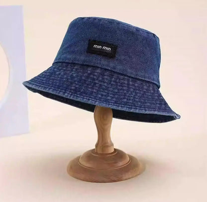 Washed Denim Cloth Bucket Hat
