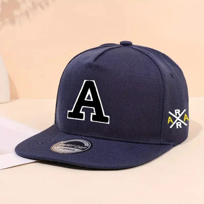 Letter Embroidered Snapback Hat Unisex