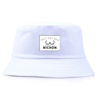 Tout Est Bon Reversible Print Bucket Hat