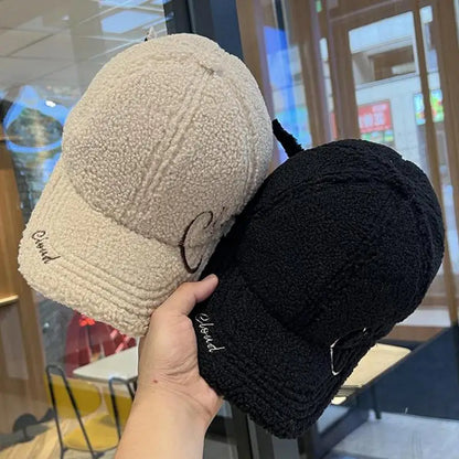 Autumn Winter Embroidered Letter Baseball Cap