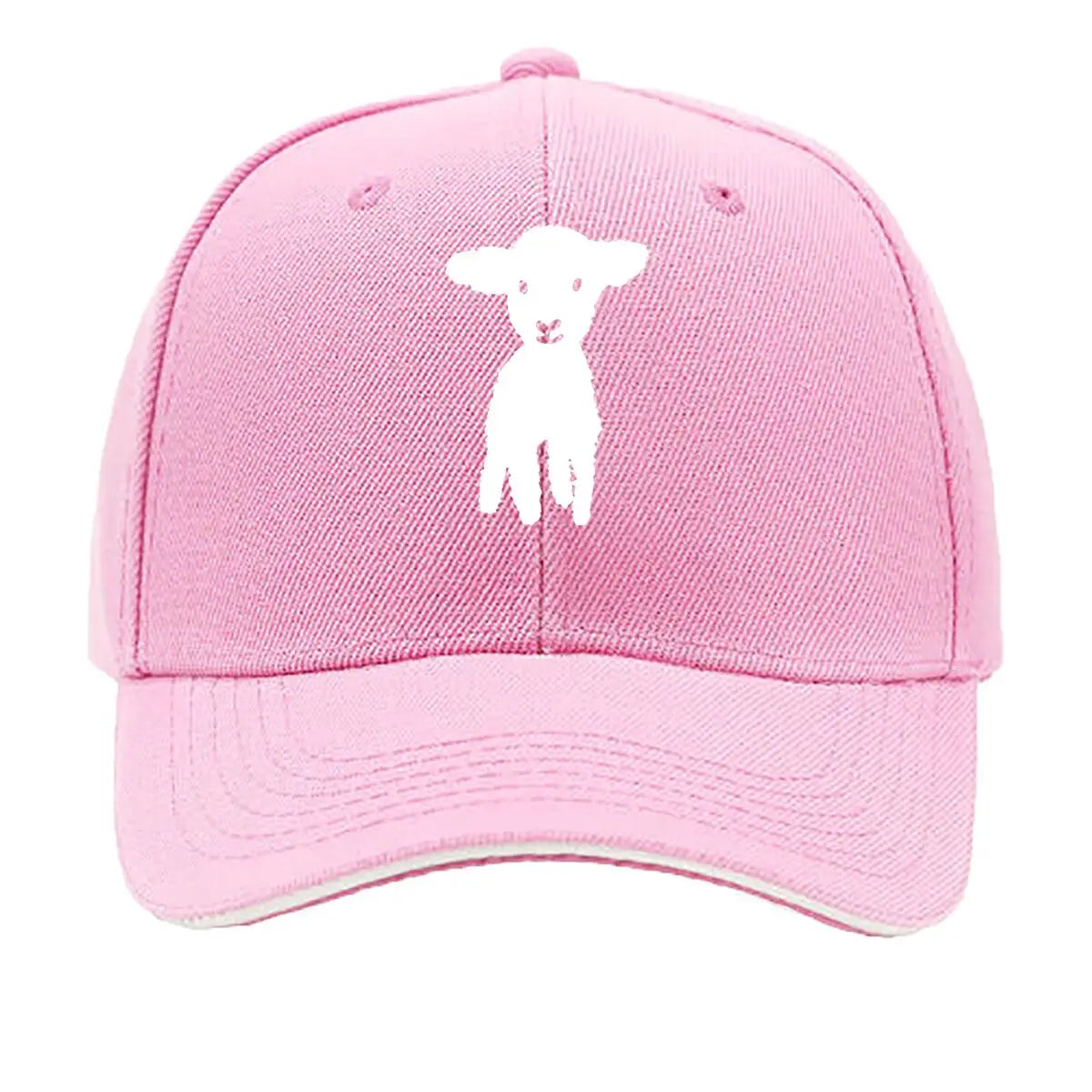 Cartoon Goat Printed Vintage Distressed Baseball Cap