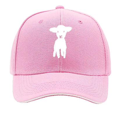 Cartoon Goat Printed Vintage Distressed Baseball Cap